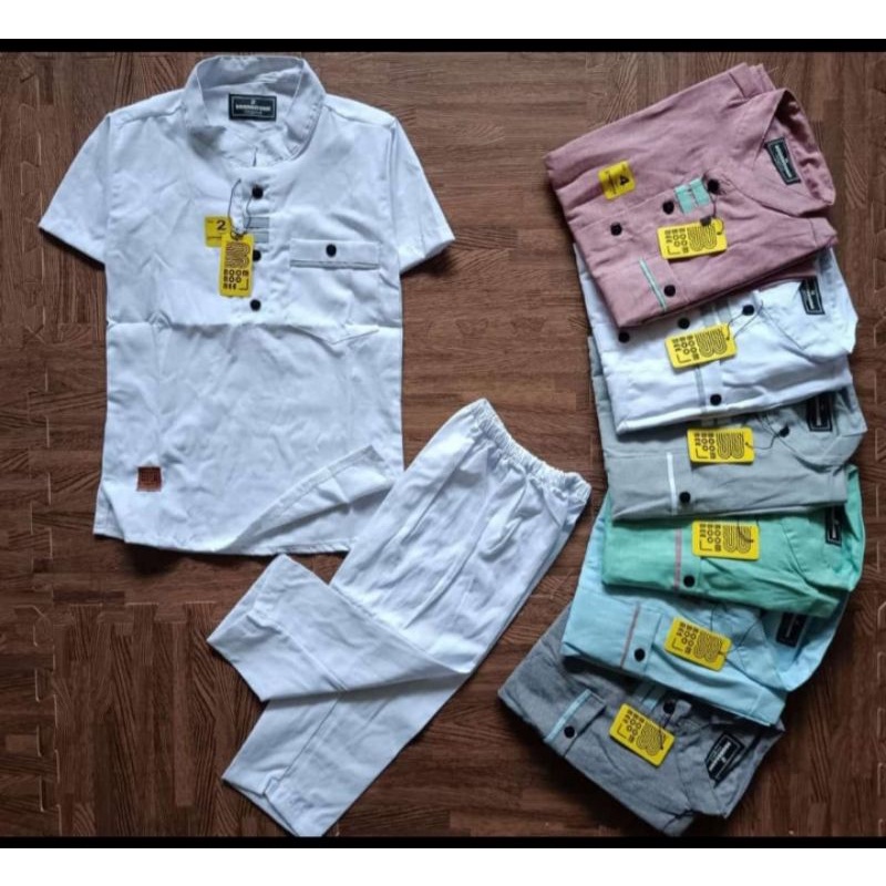 baju koko anak setelan koko anak setelan kurta oxford