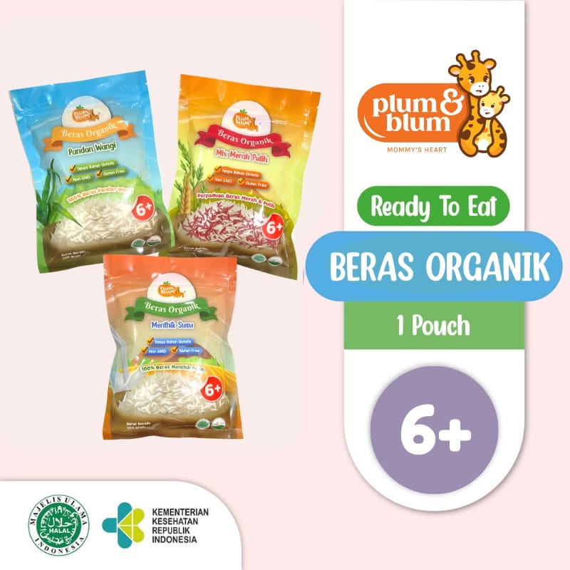 

Plum & Blum Beras Organik MPASI Beras Merah Beras Mentik susu Beras Pandan wangi