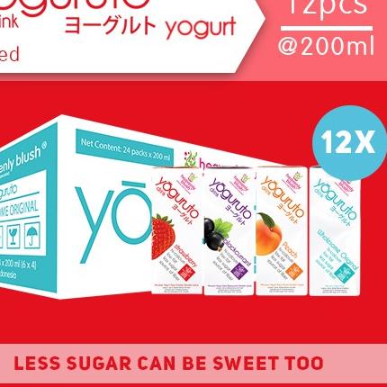 

➺ Yogurt Heavenly Blush Yoguruto Strawberry, Peach, Blackcurrant, Plain [12Px180ml] ☻