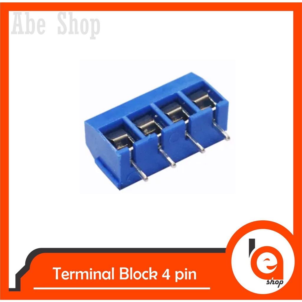 Terminal blok 4 pin Block Screw 4p 5mm Murah