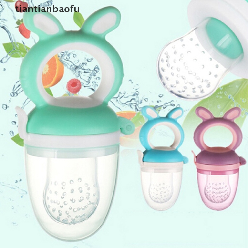 [tiantianbaofu] Teether silicone Dot Buah feeder nibbler feeder Penenang nipple Butik