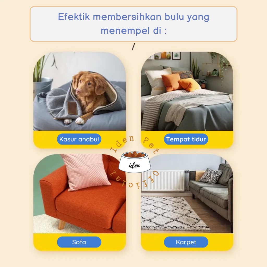 Sikat Pembersih Bulu Hewan Kucing Anjing Lint Pet Hair Remover