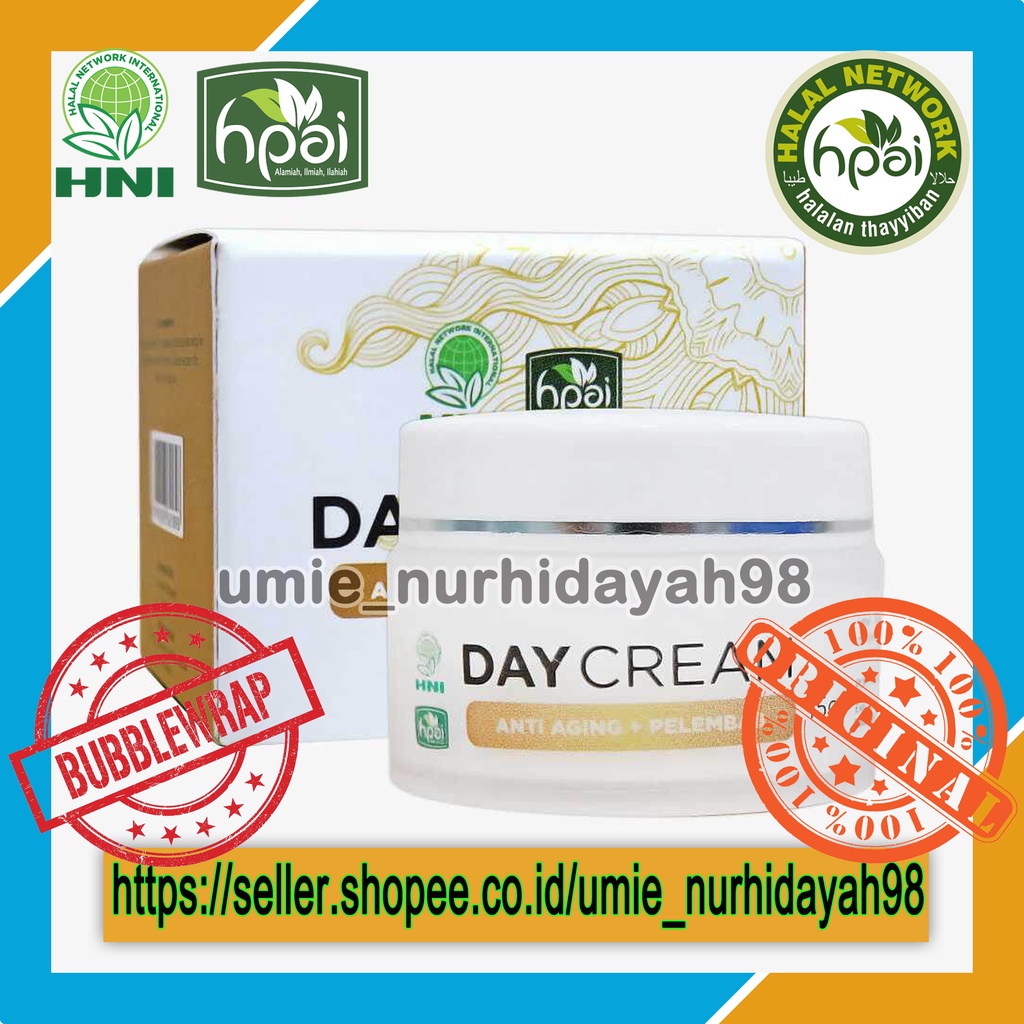 Paket Night Cream & Day Cream / Krim Wajah siang & Malam - HNI HPAI