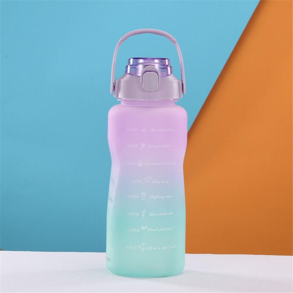 Botol Air Solighter1500/2000ml Penanda Waktu Portabel Water Jugs Kapasitas Tinggi