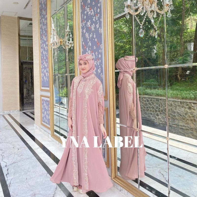 [COD] [DISKON)- KAFTAN GAMIS SELENA FREE TURBAN -KAFTAN PESTA MEWAH-KAFTAN GAMIS TERLARIS-KAFTAN MEW