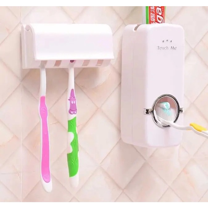 Dispenser Pasta Gigi Odol Tempat Sikat Gigi Set Toothpaste Dispenser