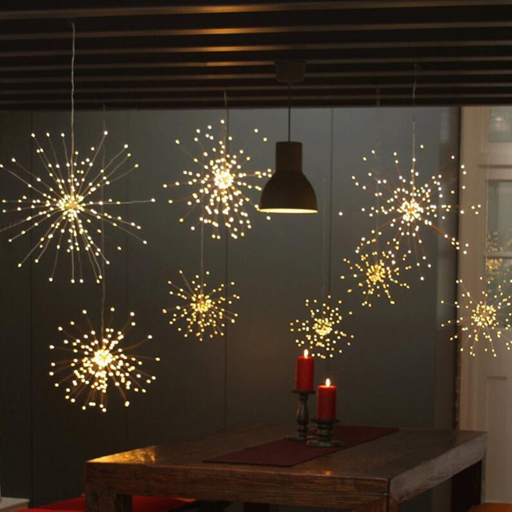 Toifucos Lampu Hias Gantung String Lights Fireworks IP65 with Remote - S1462 - Warm White - 7RLL33WT