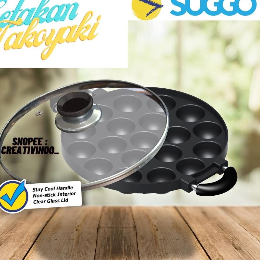 ✪ CETAKAN KUE TAKOYAKI - CETAKAN 19 LUBANG - TAKOYAKI PAN - ORIGINAL - CETAKAN 19 SUGGO - CETAKAN 19