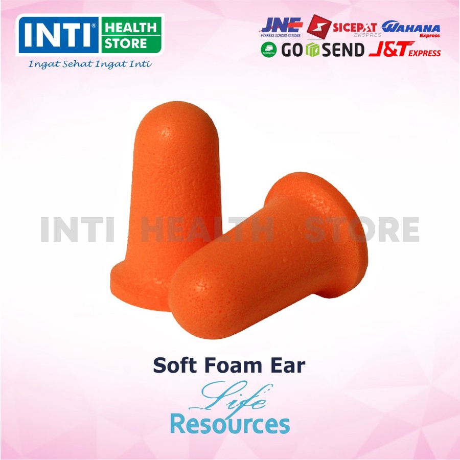LIFE RESOURCE Soft Foam Ear Plugs 4 Pads