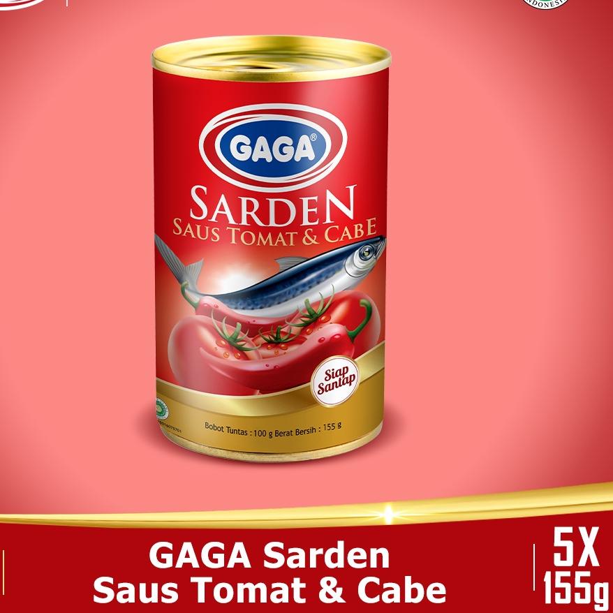 

✨MEN SALE✨ Beli 3 pcs GAGA Sarden Tomat Chilli 155g FREE 2 pcs GAGA Sarden Tomat Chilli 155g. (GG46) gas !!