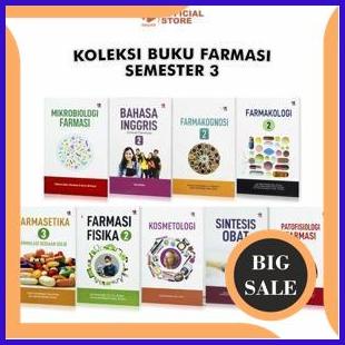 

perkakas Buku Farmasi Semester 3Bahasa Inggris Sintesis Obat Farmasetika Farmakologi Fisi