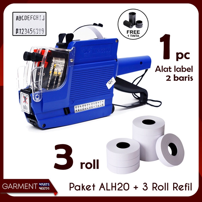 

[[JNT COD]] ALAT LABEL HARGA PRICE LABELLER MX 6600 & 3 ROLL