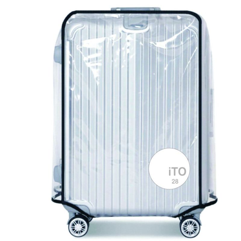 Cover koper /Cover transparan/plastik pelindung koper/Packing koper