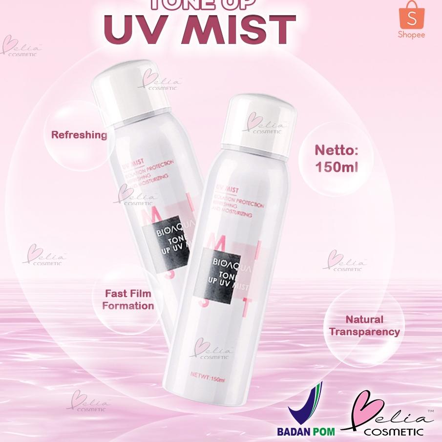 Star 12.12 ❤ BELIA ❤ BIOAQUA Tone Up UV Mist | 150 ml | Tone Up Whitening | Sunscreen | Spray Wajah 