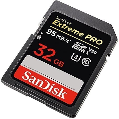 SDHC SD CARD SANDISK 32GB EXTREME PRO UP TO 95MB/S 32 GB 95 MBPS