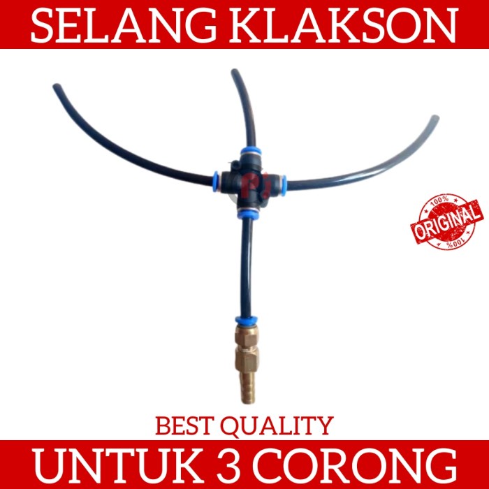 Set Komplit Selang Untuk Sambungan Klakson Telolet 3 Corong Siap Pakai