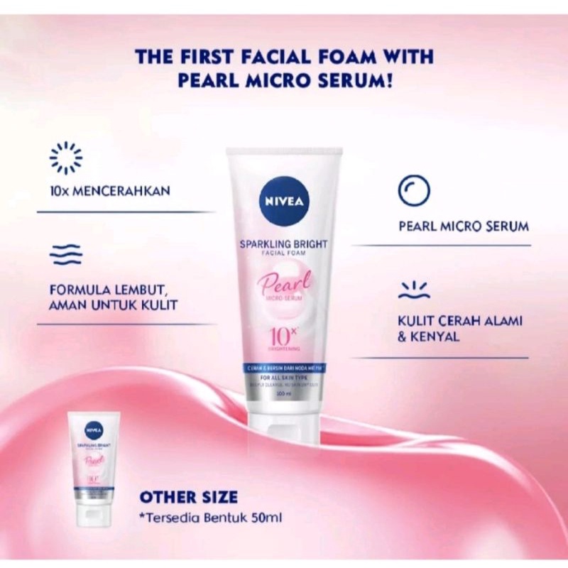 NIVEA Sparkling Bright Facial Foam 100ml