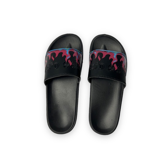 SANDAL SLIDES PRIA MOTIF FLAME SEERIES LRSCOLLETION