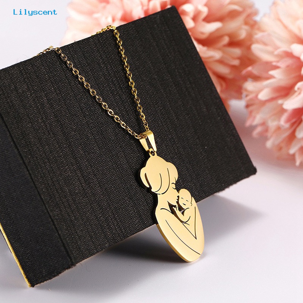 [LS] Kalung Rantai Finishing Terang Pola Halus Electroplating Eye-catching Bermakna Dekorasi Fashion Perhiasan Pribadi Bayi Lahir Kalung Anak Hadiah