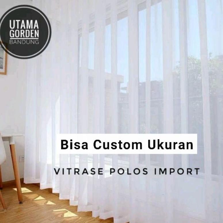 Buruan beli Readystock VITRASE PUTIH POLOS IMPORT ORI  VITRASE POLOS VITRASE PUTIH POLOS / GORDEN  I