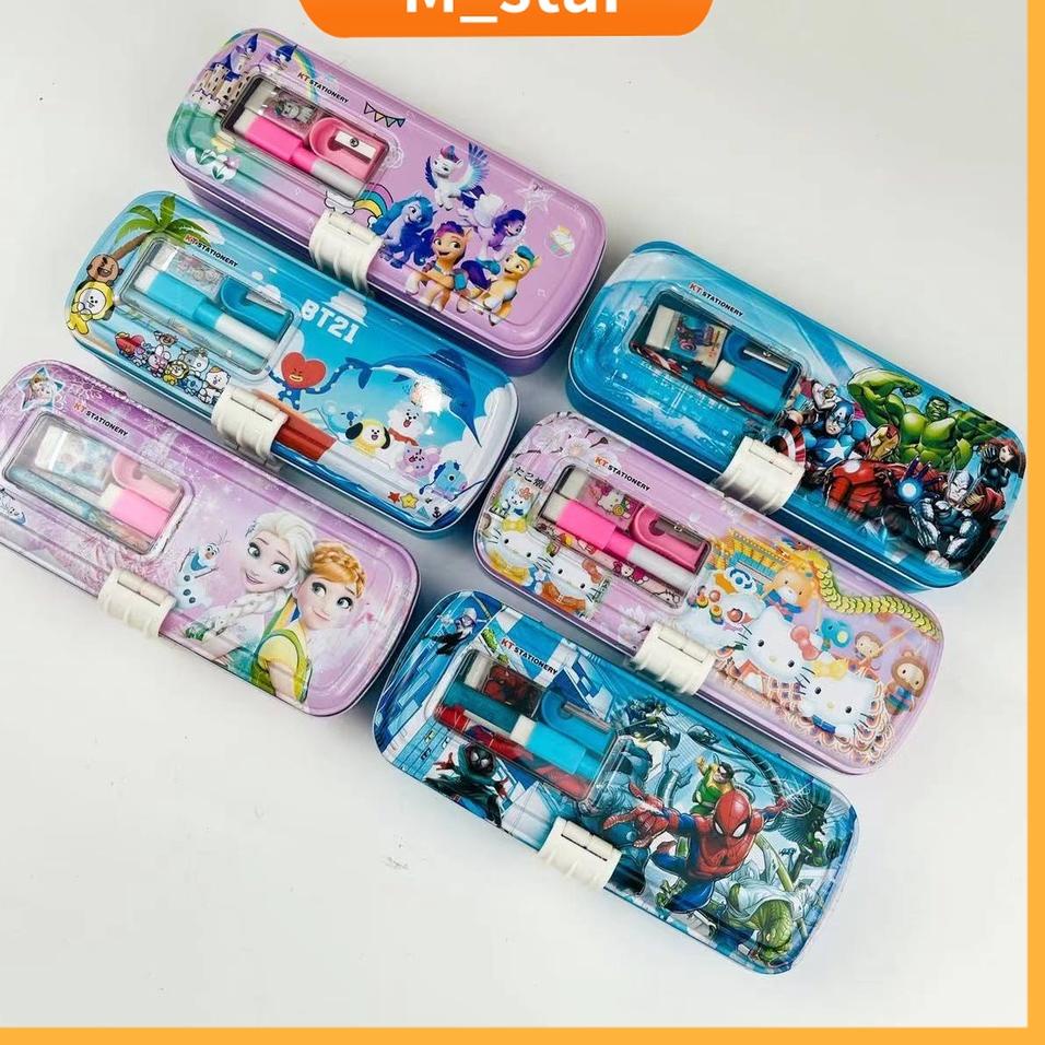 

Hot Surprise Kotak pensil 3 susun anak murah/ Pencil Casee / Tempat Pensil Kaleng Sleting