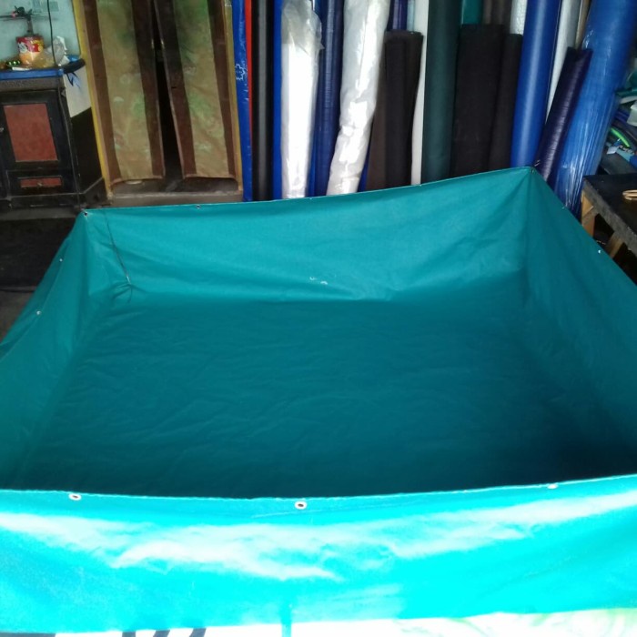 

[[JNT COD]] kolam terpal kotak ukuran. P. 1m x L.1m x T.0.5. orchid.