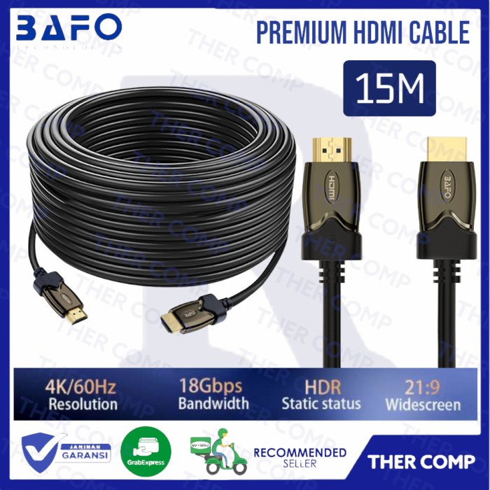 BAFO HDMI CABLE / KABEL HDMI 15 METER