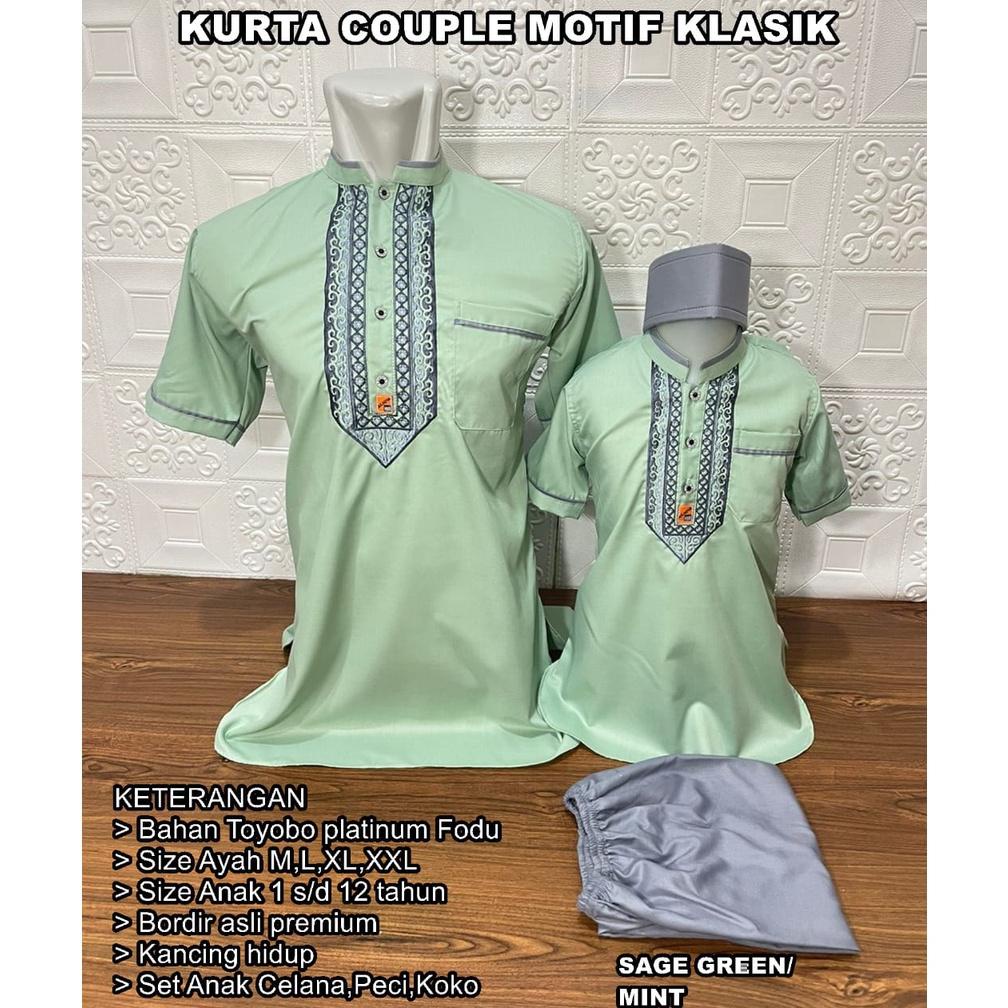 Koko Kurta Anak Couple Bahan  Toyobo