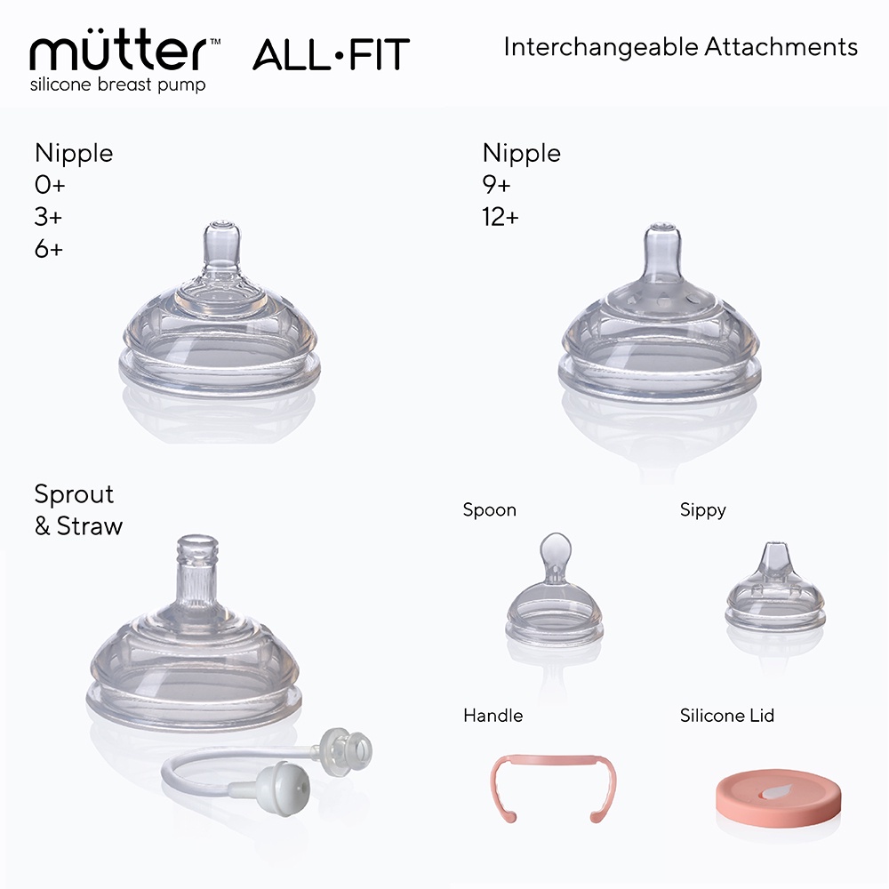 MUTTER ALL-FIT Silicone Breast Pump Pompa ASI Manual