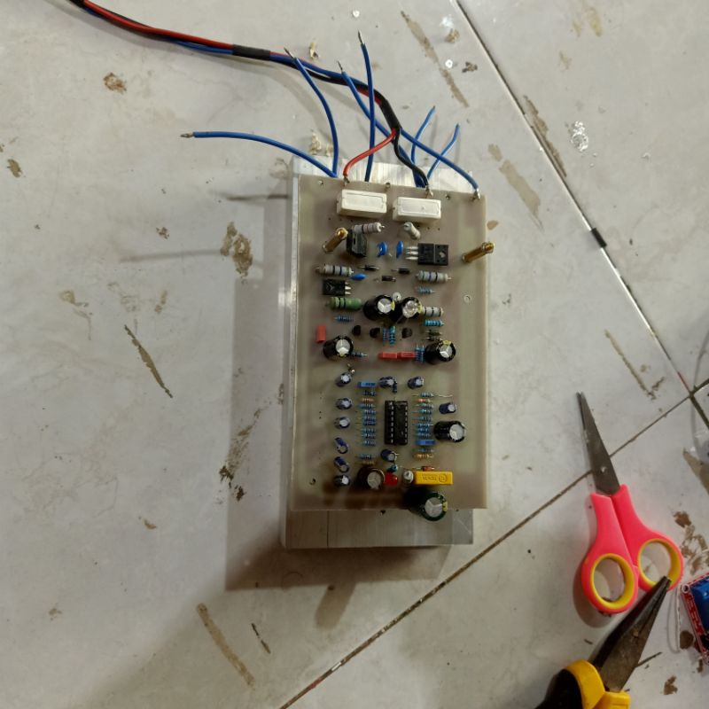 power subwoofer bazooka + filter subwoofer psw 500  + travo dan psu siap pakai