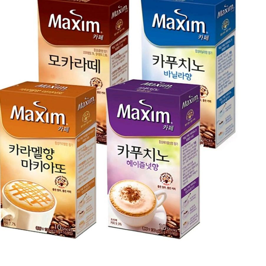 

➷ MAXIM COFFEE CAFE MOCHA LATTE / CAPPUCCINO VANILLA / CAPPUCCINO HAZELNUT / CARAMEL MACCHIATO ✲