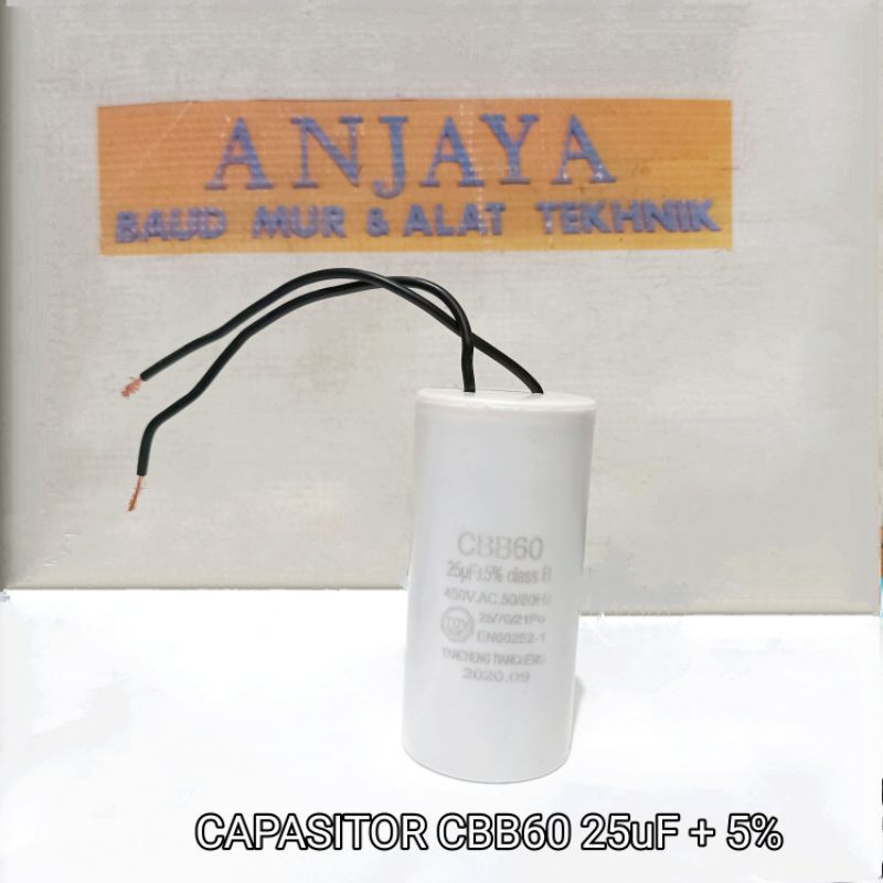 Kapasitor CBB60 25 uF 450V AC