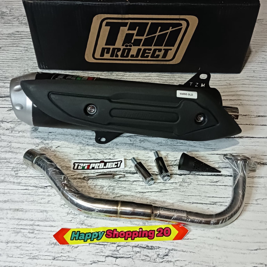 knalpot tzm project racing vario 125 150 led old / knalpot racing tzm vario 125/150 led old / knalpo