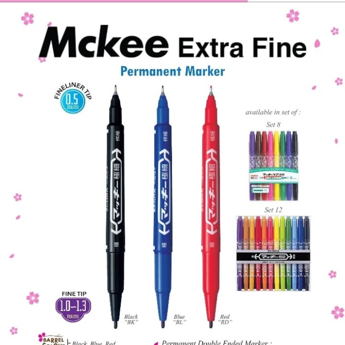 

BISA COD Zebra Mckee Extra Fine Permanent Marker