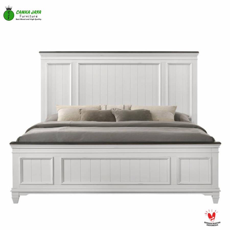 CANKA Semaj - Dipan Tempat Tidur Murah Minimalis 180x200 Putih