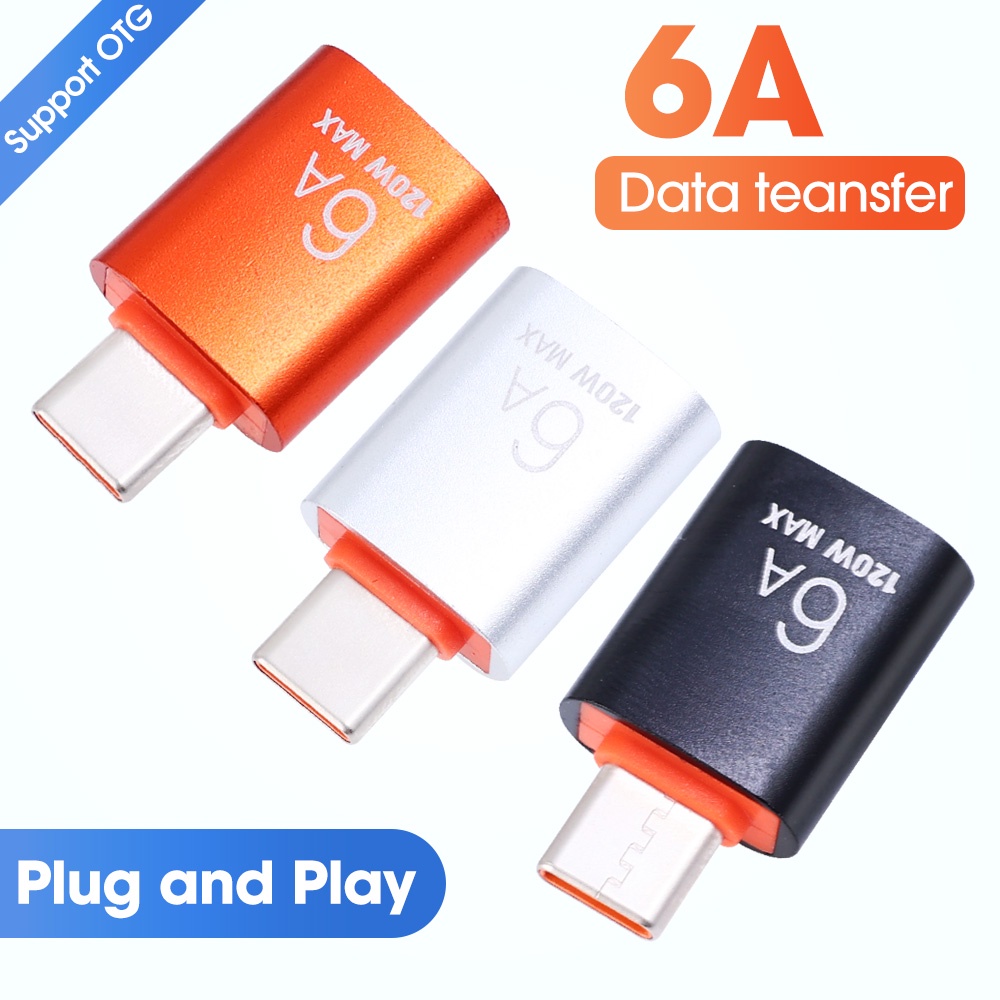 Adaptor Konektor Kabel USB 3.0 Untuk Android USB C OTG Connector PC MacBook Pro USB C Charging Connector 10A USB Ke Tipe-C Dan TypeC Ke USB OTG Converter