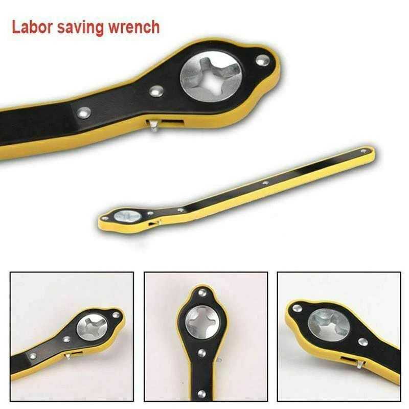 Auto Labor-saving Jack Ratchet Wrench / Scissor Jack Garage Tire Wheel Lug Wrench / Handle Labor-saving Wrench for Motorcycle, Car,Suv