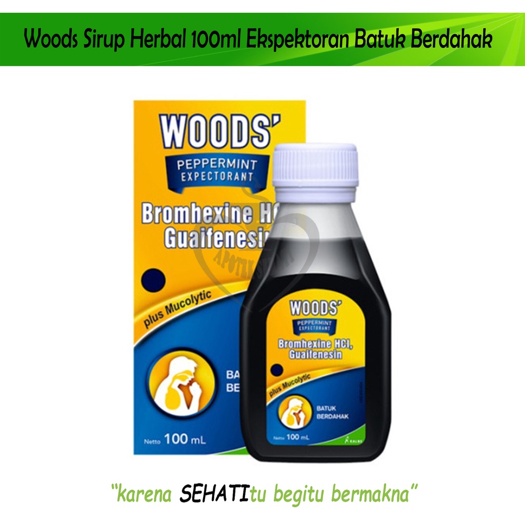 Woods Peppermint Expectorant Obat Batuk Berdahak