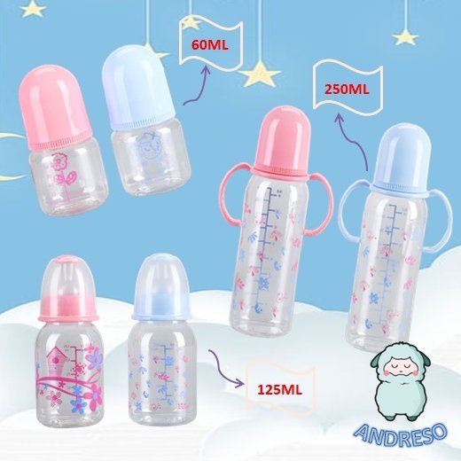 Botol Susu Silikon Bayi Newborn sampai 12bulan++ @60ml @125ml @250ml BPA FREE