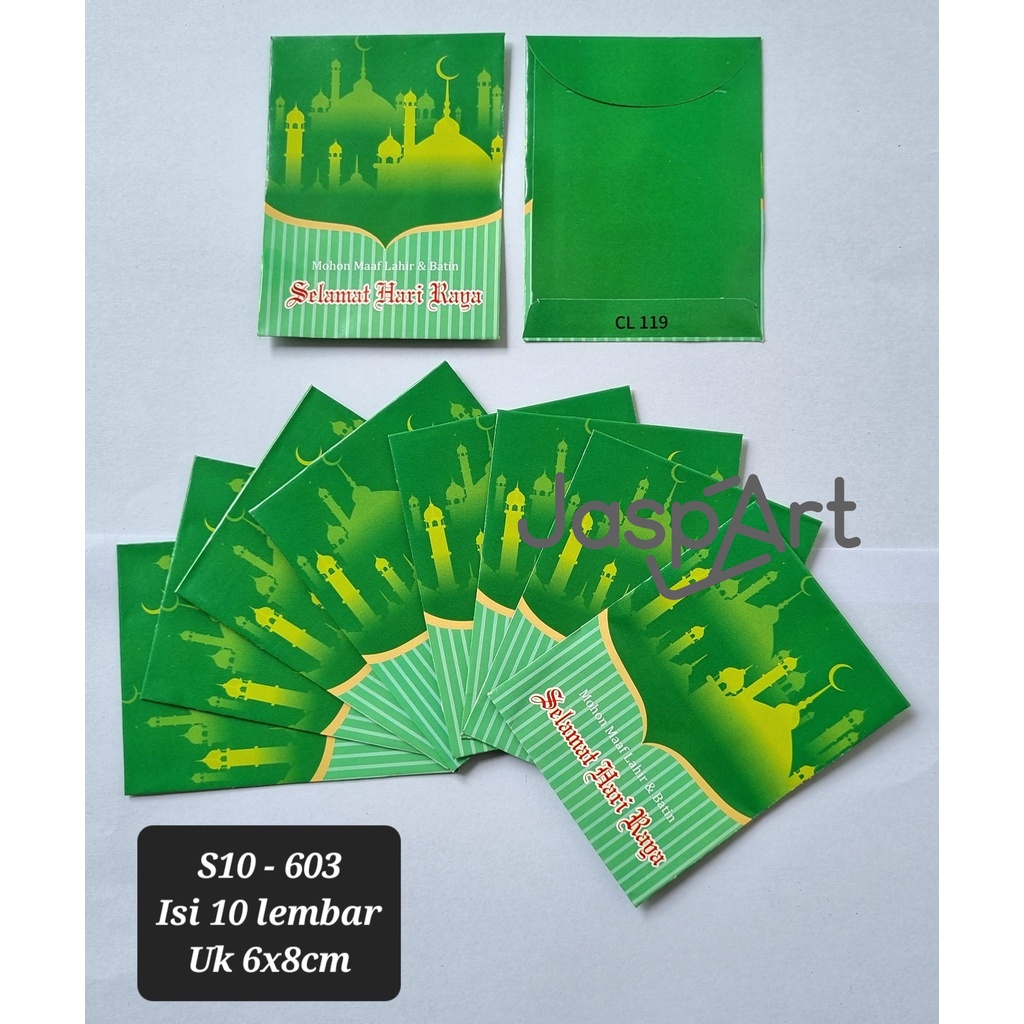 AMPLOP LEBARAN IDUL FITRI UKURAN KECIL ISI 10 AMPLOP ISLAMI AMPLOP KARTUN AMPLOP LUCU READY STOCK