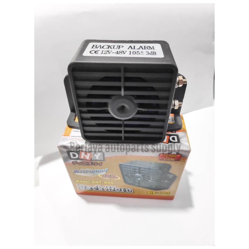 Back Horn/Alarm Mundur/Klakson Mundur/Atret Persegi 1 suara 12V-48V