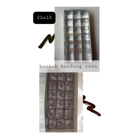 loyang brownies sekat / loyang sekat brownies 22x10