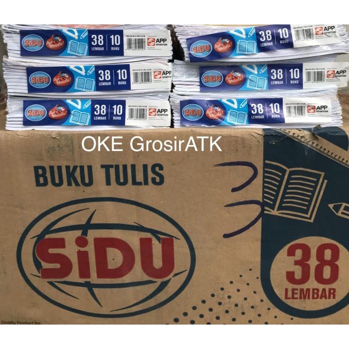 

Buku Tulis Sidu 38 Lembar [Pak=10 Pcs] 063