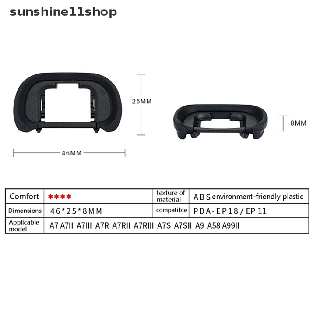 Sho EP11 Viewfinder Karet Mata Cup Eyepiece Eyecup Untuk A7R A7III A7RII A9 A7R3 a7m3 Kamera DSLR Kit Aksesoris N