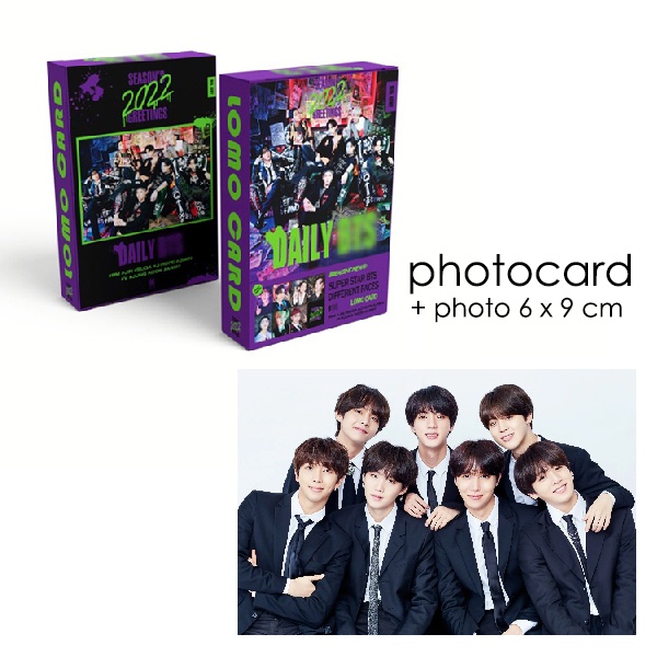 lomo card BTS seasons greetings 2022 photo card agk034(4e3)