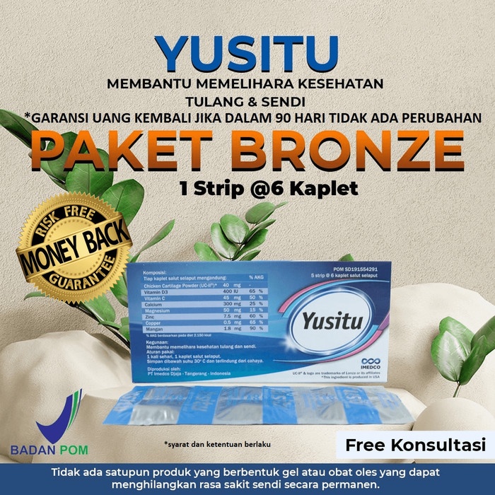 Yusitu Suplemen Sakit Lutut Sendi Tulang Obat Kalsium