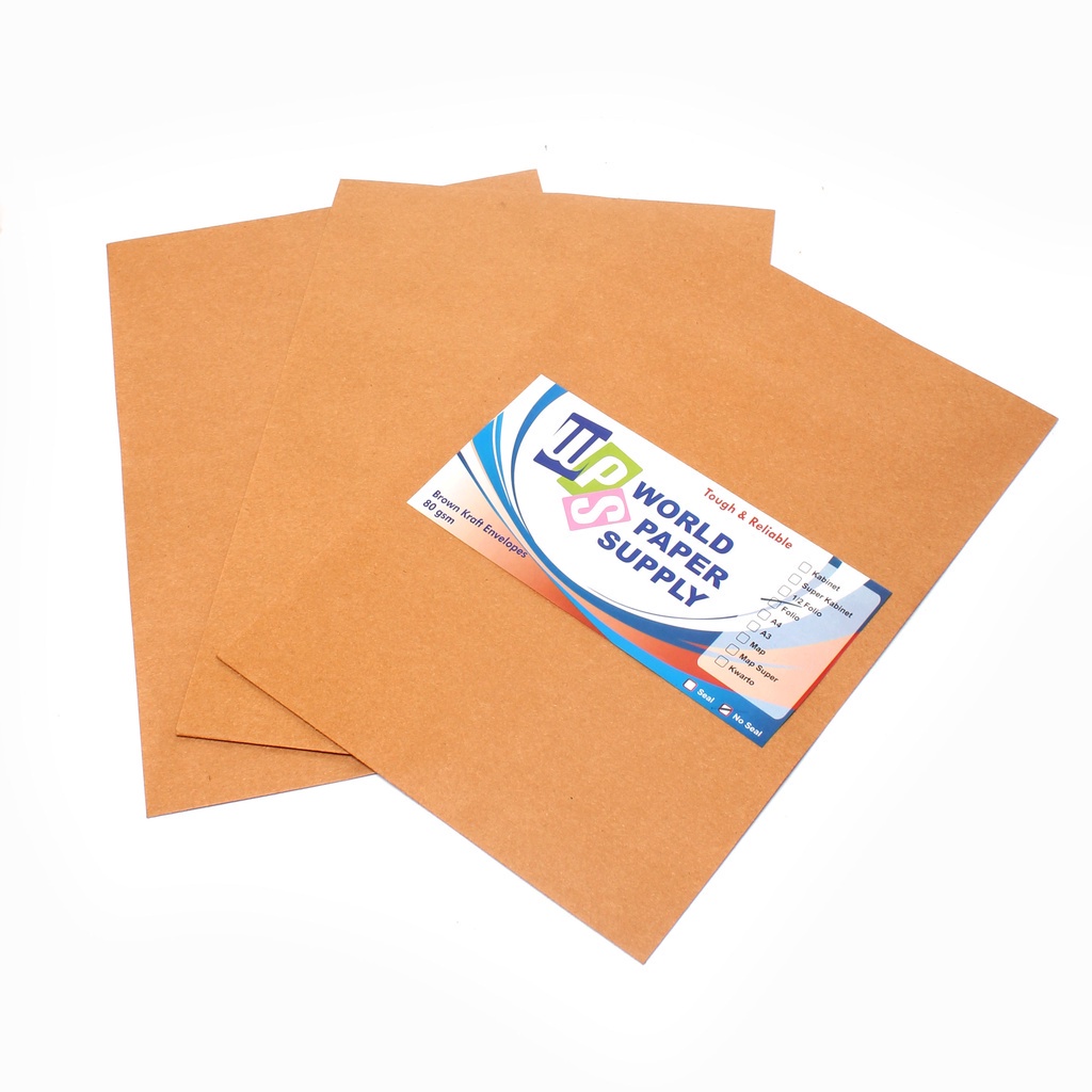 

WPS - Amplop Coklat Ukuran Folio ( 23,5 x 34,5 cm ) - 1 Pack