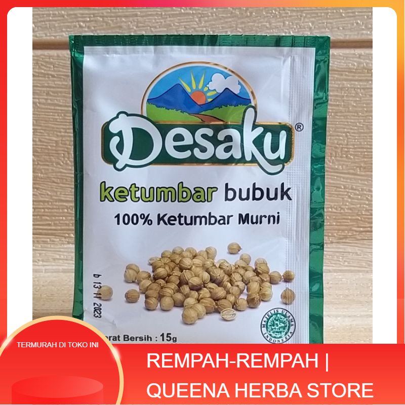 

MURAH Desaku Ketumbar Bubuk Murni 15gr