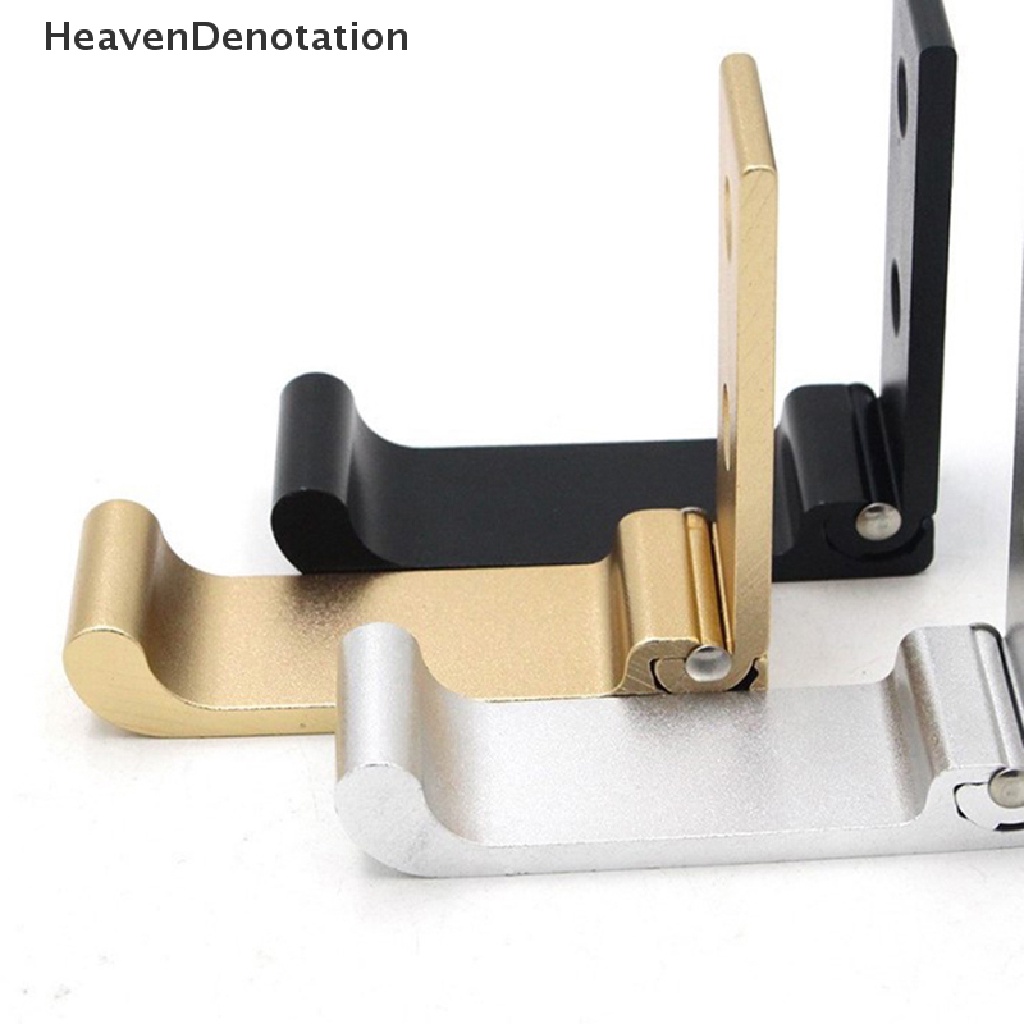 [HeavenDenotation] Paduan Aluminium Lipat Earphone Holder Dinding Gantungan Hook Headphone Holder Dengan Sekrup Headset Aksesoris Desktop Mount HDV