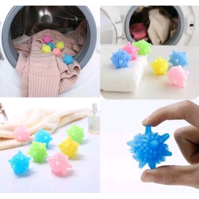 Washing Ball Magic Bola Laundry Silikon Bola Pembersih Mesin Suci Baju Bersih